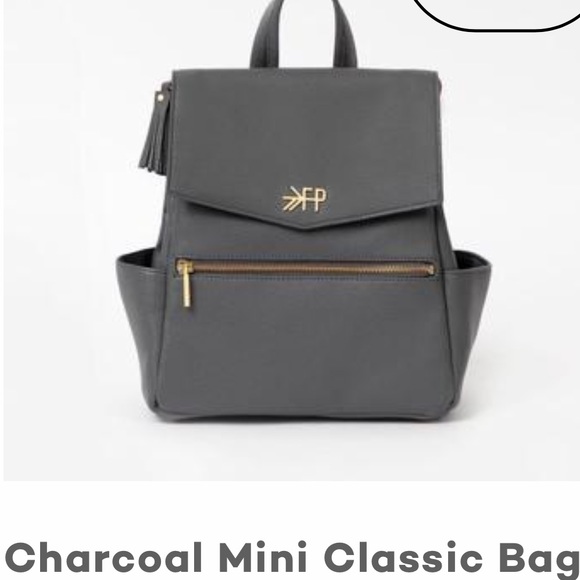 Freshly Picked Handbags - Freshly Picked charcoal mini classic bag